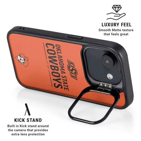 Oklahoma State University OK Cowboys Est 1890 iPhone 16e Kickstand Case