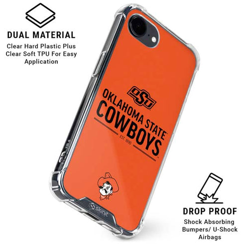 Oklahoma State University OK Cowboys Est 1890 iPhone 16e Clear Case