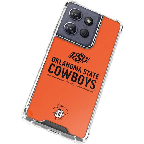 Oklahoma State University OK Cowboys Est 1890 Moto G 5G (2025) Clear Case