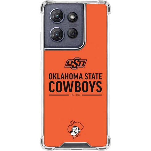 Oklahoma State University OK Cowboys Est 1890 Moto G Play 5G (2025) Clear Case