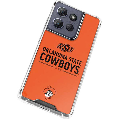 Oklahoma State University OK Cowboys Est 1890 Moto G Play 5G (2025) Clear Case