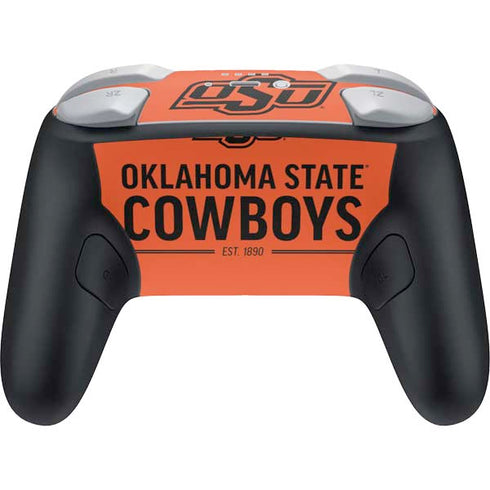 Oklahoma State University OK Cowboys Est 1890 Nintendo Switch 2 (2025) Pro Controller Skin