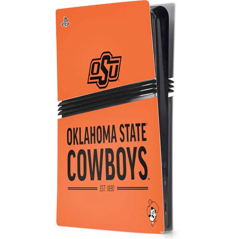 Oklahoma State University OK Cowboys Est 1890 PS5 Pro Console Skin