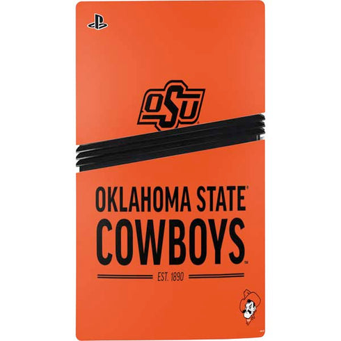 Oklahoma State University OK Cowboys Est 1890 PS5 Pro Disk Bundle Skin
