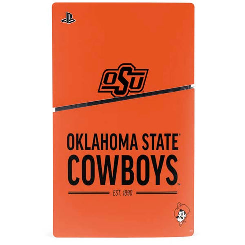 Oklahoma State University OK Cowboys Est 1890 PS5 Slim Digital Edition Console Skin