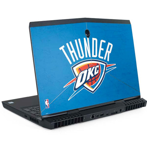 NBA OKC Thunder Distressed Dell Alienware Skin