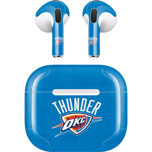 NBA OKC Thunder Distressed Apple AirPods (3rd Gen 2021) Skin