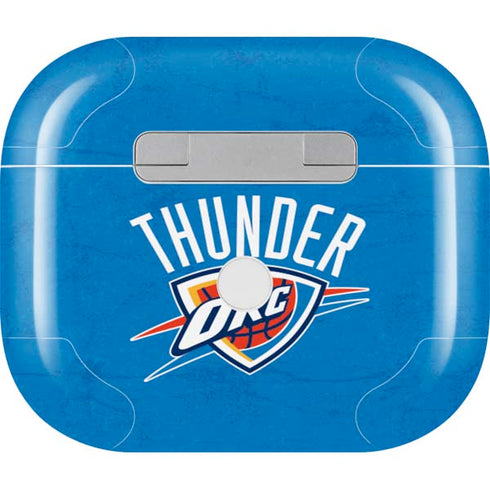 NBA OKC Thunder Distressed Apple AirPods (3rd Gen 2021) Skin