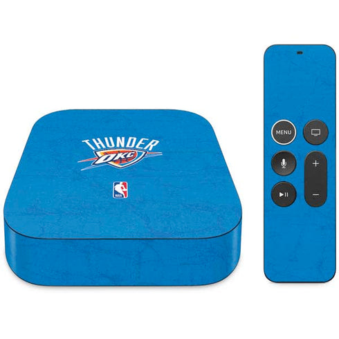 NBA OKC Thunder Distressed Apple TV Skin