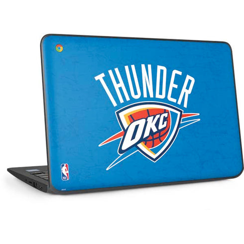 NBA OKC Thunder Distressed HP Chromebook Skin