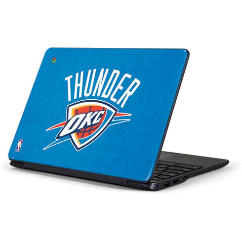 NBA OKC Thunder Distressed Samsung Chromebook Skin