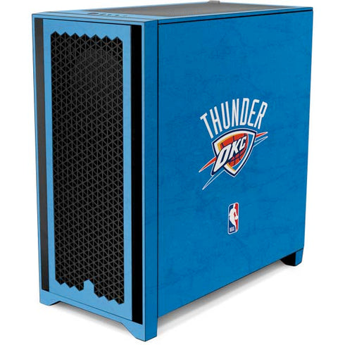 NBA OKC Thunder Distressed Corsair 4000D Tempered Glass Mid-Tower ATX Case Skin