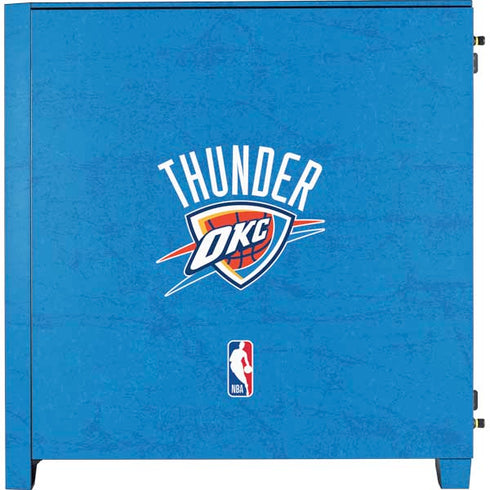 NBA OKC Thunder Distressed Corsair 4000D Tempered Glass Mid-Tower ATX Case Skin