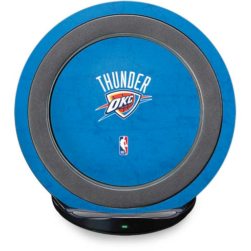 NBA OKC Thunder Distressed Fast Charge Wireless Charging Stand Skin