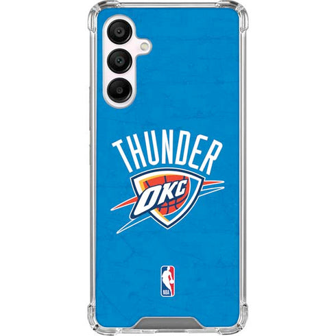 NBA OKC Thunder Distressed Galaxy A16 5G Clear Case