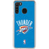 NBA OKC Thunder Distressed Galaxy A21 Clear Case