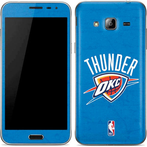 NBA OKC Thunder Distressed Galaxy J3 Skin