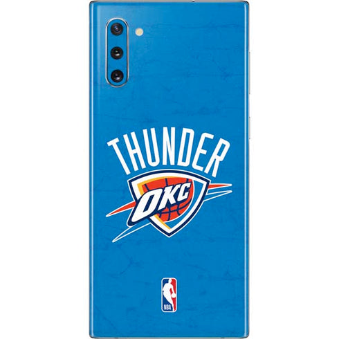 NBA OKC Thunder Distressed Galaxy Note 10 Skin