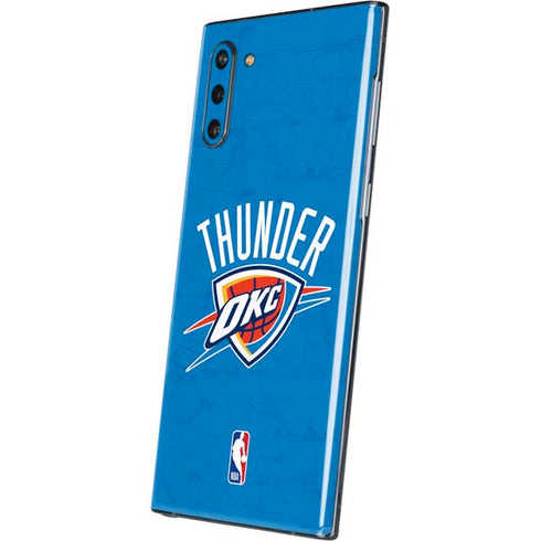 NBA OKC Thunder Distressed Galaxy Note 10 Skin