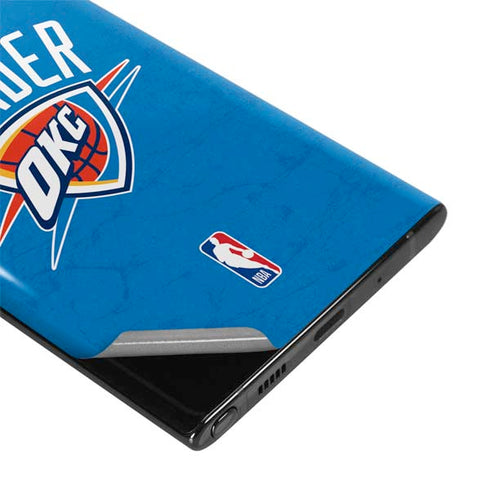 NBA OKC Thunder Distressed Galaxy Note 10 Skin