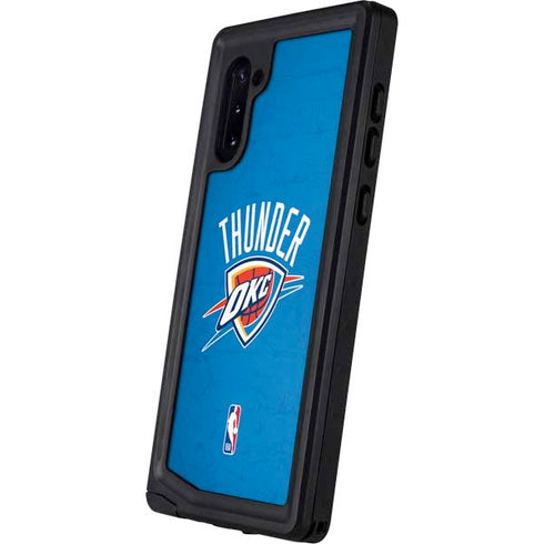 NBA OKC Thunder Distressed Galaxy Note 10 Waterproof Case