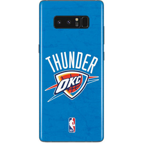 NBA OKC Thunder Distressed Galaxy Note 8 Skin