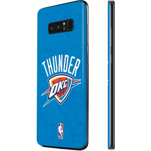 NBA OKC Thunder Distressed Galaxy Note 8 Skin