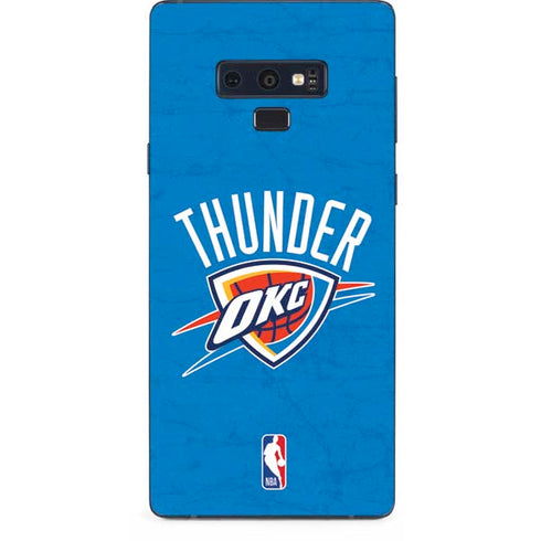 NBA OKC Thunder Distressed Galaxy Note 9 Skin