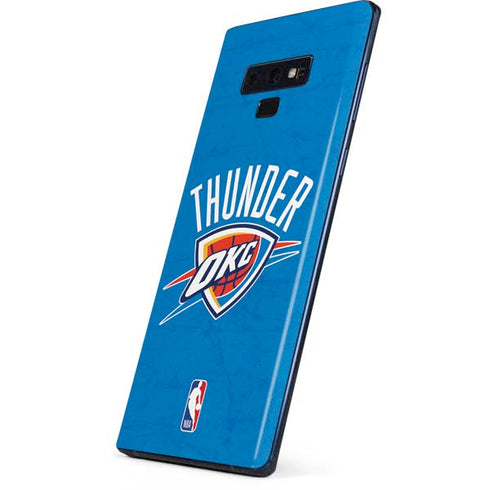 NBA OKC Thunder Distressed Galaxy Note 9 Skin
