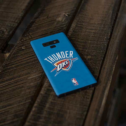 NBA OKC Thunder Distressed Galaxy Note 9 Skin