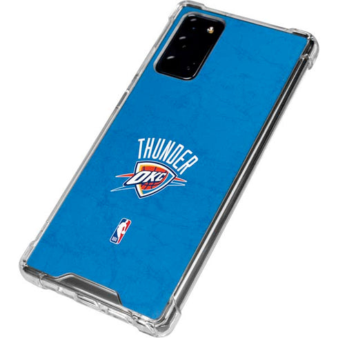 NBA OKC Thunder Distressed Galaxy Note20 5G Clear Case
