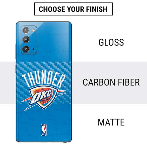 NBA OKC Thunder Distressed Galaxy Note20 5G Skin