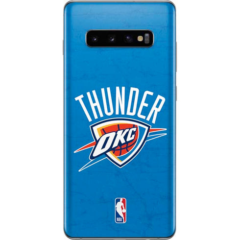 NBA OKC Thunder Distressed Galaxy S10 Plus Skin