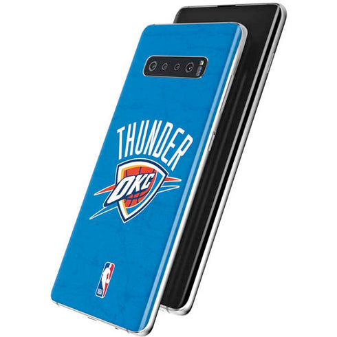 NBA OKC Thunder Distressed Galaxy S10 Plus Skin