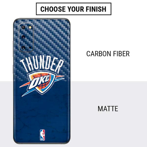 NBA OKC Thunder Distressed Galaxy S20 Skin