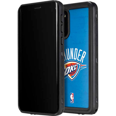 NBA OKC Thunder Distressed Galaxy S20 Waterproof Case