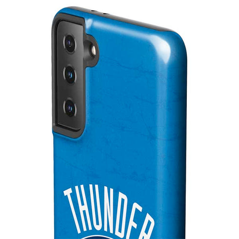 NBA OKC Thunder Distressed Galaxy S21 FE Pro Case