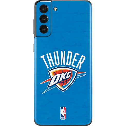NBA OKC Thunder Distressed Galaxy S21 Plus 5G Skin