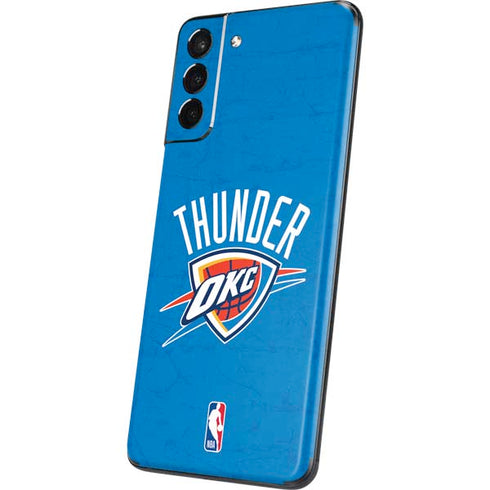 NBA OKC Thunder Distressed Galaxy S21 Plus 5G Skin
