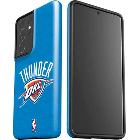NBA OKC Thunder Distressed Galaxy S21 Ultra 5G Pro Case