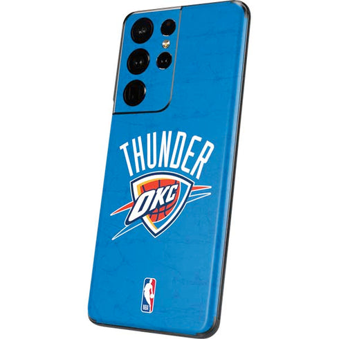 NBA OKC Thunder Distressed Galaxy S21 Ultra 5G Skin