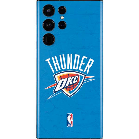 NBA OKC Thunder Distressed Galaxy S22 Ultra Skin
