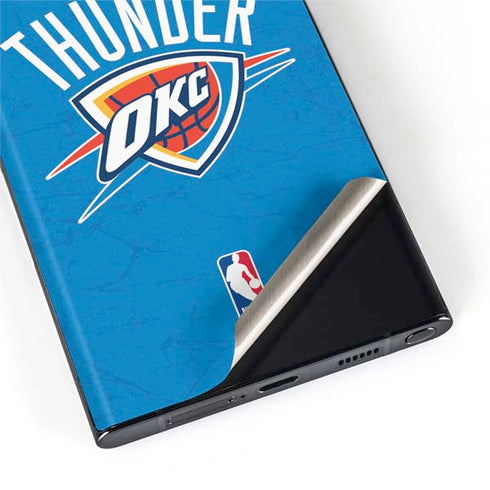 NBA OKC Thunder Distressed Galaxy S22 Ultra Skin