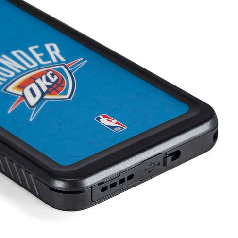 NBA OKC Thunder Distressed Galaxy S23 Plus Waterproof Case