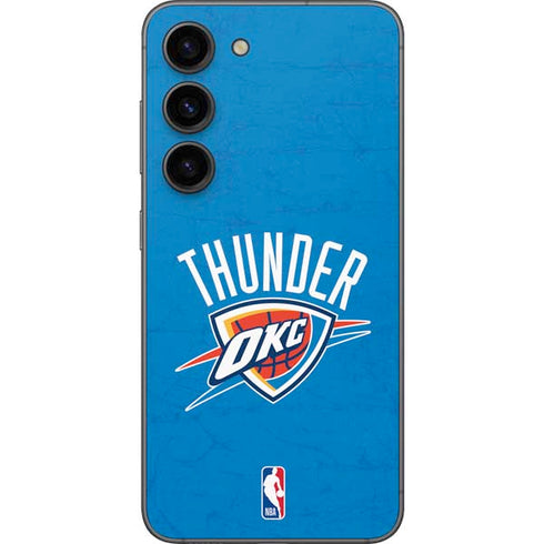 NBA OKC Thunder Distressed Galaxy S23 Skin