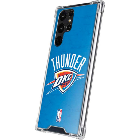 NBA OKC Thunder Distressed Galaxy S23 Ultra Clear Case