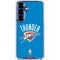 NBA OKC Thunder Distressed Galaxy S25 Clear Case