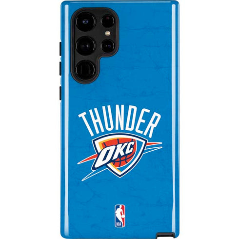 NBA OKC Thunder Distressed Galaxy S25 Ultra Impact Case