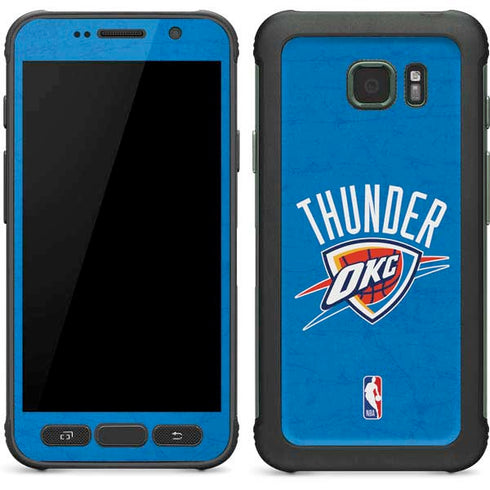 NBA OKC Thunder Distressed Galaxy S7 Active Skin