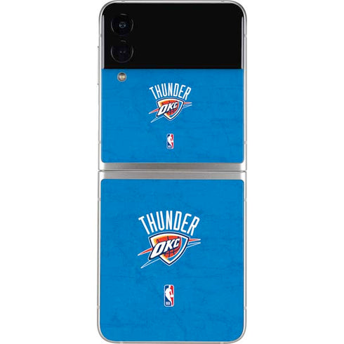NBA OKC Thunder Distressed Galaxy Z Flip3 5G Skin
